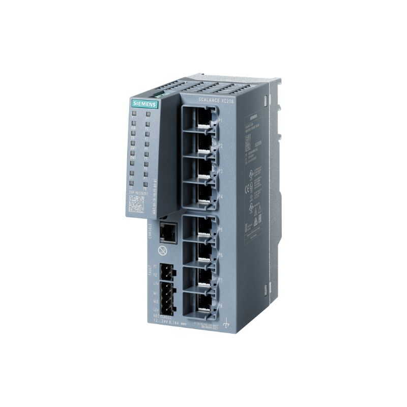 Switch industrial Siemens SCALANCE XC208 8 puertos RJ45