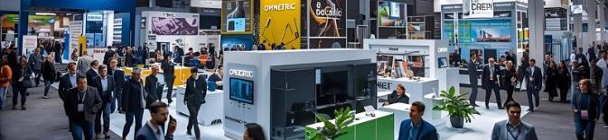 Banner de Omnielectric en las ferias Smart City Expo, Advanced Manufacturing Madrid y Energy Global Expo 2025